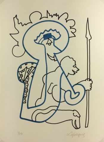 Abstract Modern Original Art - Le Croisé, Charles Lapicque, 1960
