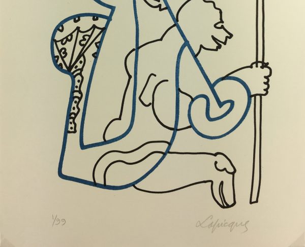 Abstract Modern Original Art - Le Croisé, Charles Lapicque, 1960
