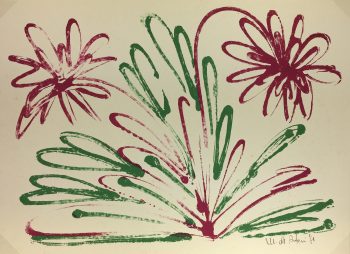 Abstract Modern Original Art - Monotype, Michel de Diferi, 1981