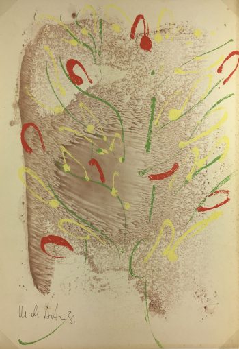 Abstract Modern Original Art - Abstract, De Anteri, 1981
