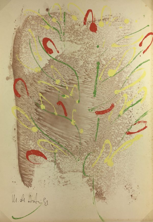 Abstract Modern Original Art - Abstract, De Anteri, 1981