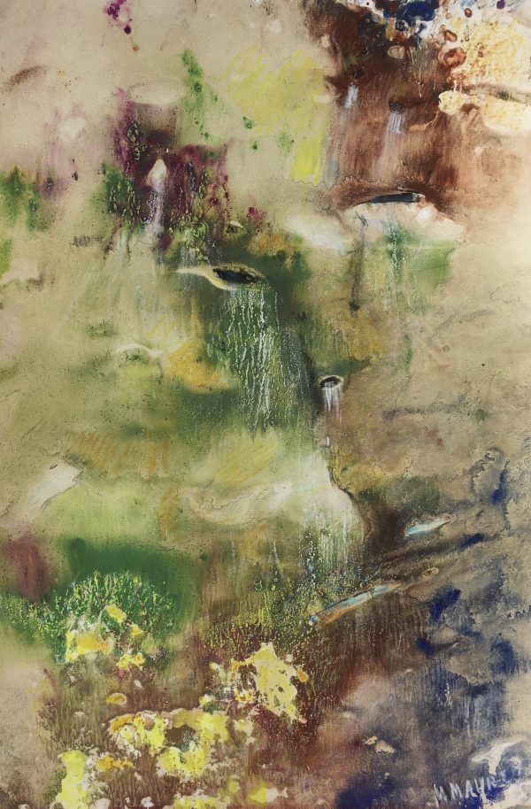 Abstract Modern Original Art - Abstract, M. Mauret, c.1995