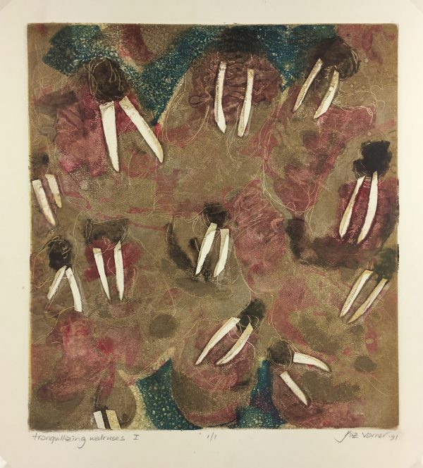 Abstract Modern Original Art - Tranquilizing, Kismine Varner, 1991