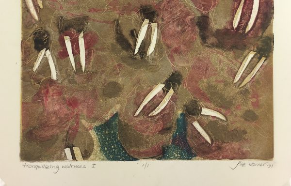 Abstract Modern Original Art - Tranquilizing, Kismine Varner, 1991