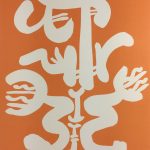 Abstract Modern Original Art - Danse Rituelle, C. Lapicque, 1967