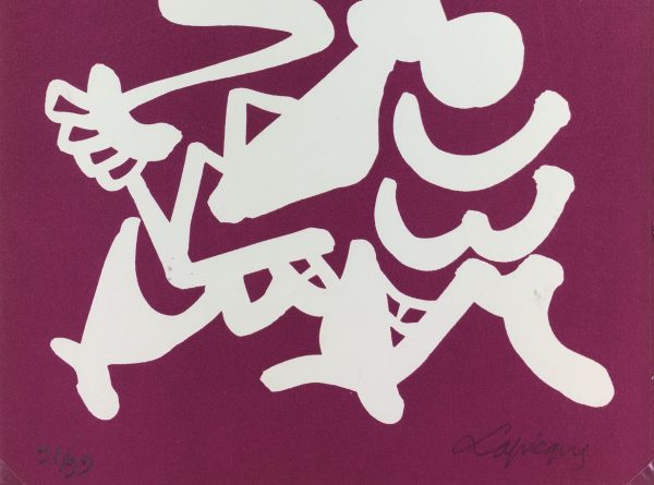 Abstract Modern Original Art - Osim, C. Lapicque, 1967