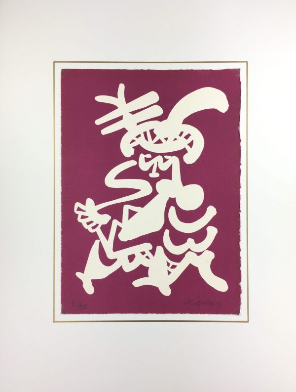 Abstract Modern Original Art - Osim, C. Lapicque, 1967