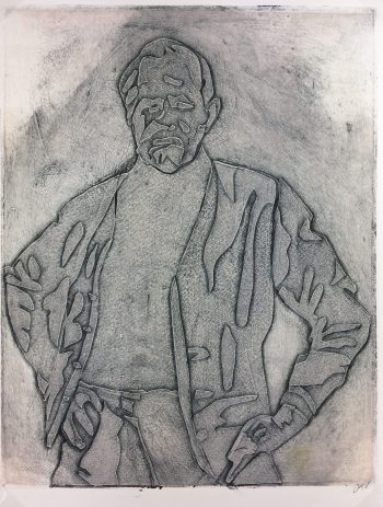 Abstract Modern Original Art - Man, Kismine Varner, c.1990