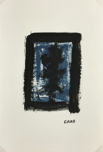 Modern Original Art - Blue Frame, Eros, 2011