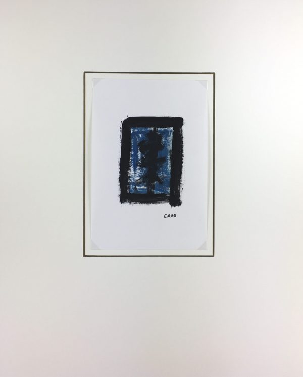 Modern Original Art - Blue Frame, Eros, 2011