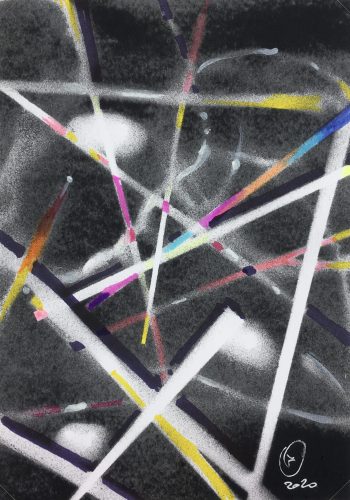 Modern Original Art - Color Grid, F. Fortoul, 2020