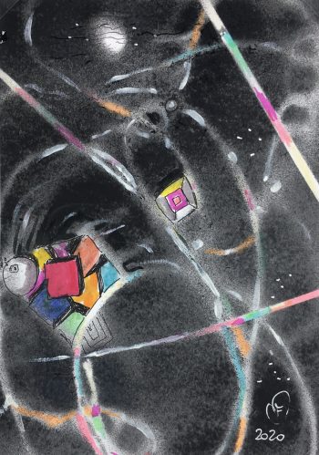 Modern Original Art - Color Grid, F. Fortoul, 2020