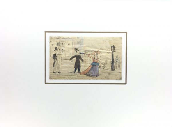 Sketches Original Art - Double Mesaventure, Stage Performance, C.1920
