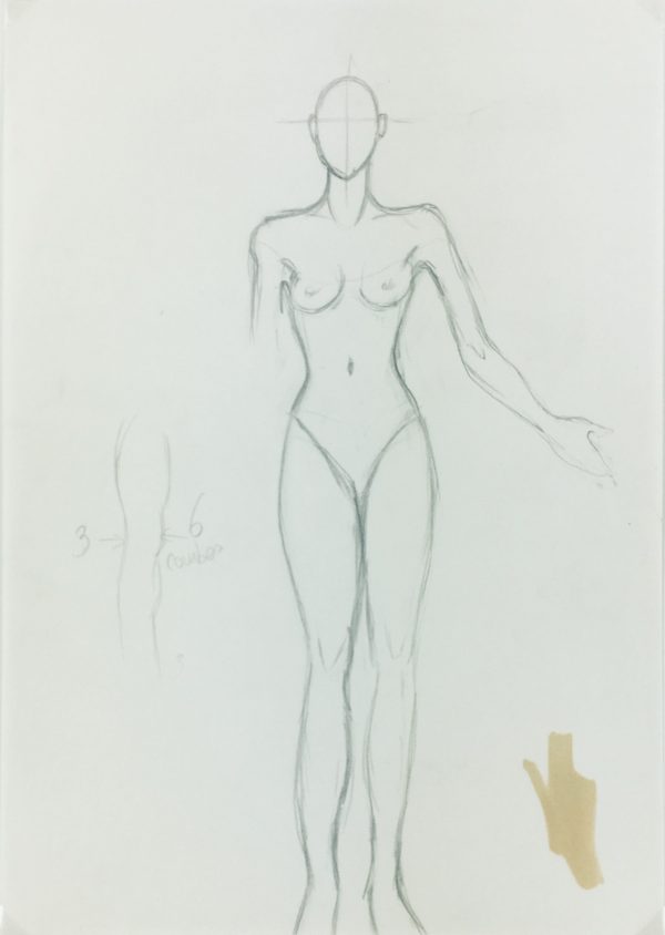 Sketches Original Art - Sketch, French, C.1980