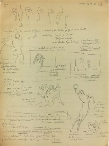 Sketches Original Art - Artist Notes, Albert Vialé, 1937