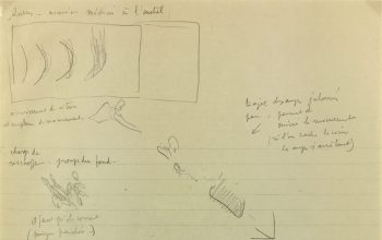Sketches Original Art - Artist Notes, Albert Vialé, 1937