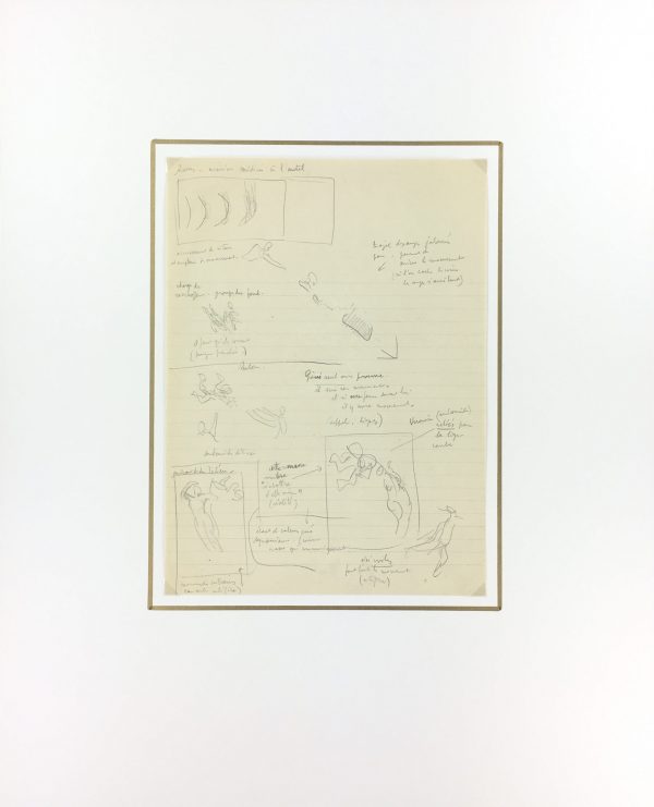 Sketches Original Art - Artist Notes, Albert Vialé, 1937