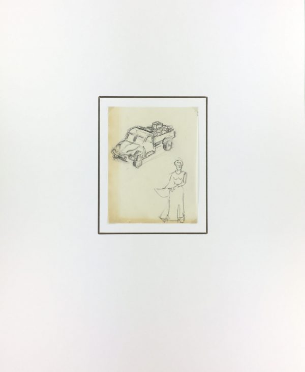 Sketches Original Art - Drawing , Werner Bell (1895-1978), C.1960