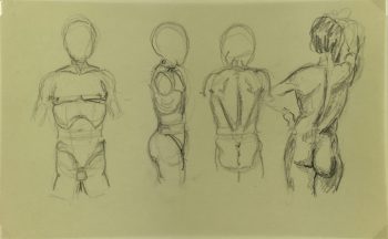 Sketches Original Art - Drawings, Werner Bell (1895-1978), C.1960