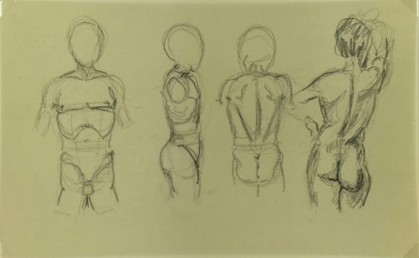 Sketches Original Art - Drawings, Werner Bell (1895-1978), C.1960