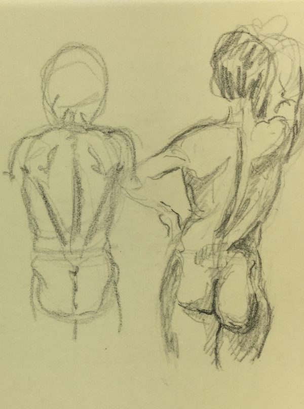 Sketches Original Art - Drawings, Werner Bell (1895-1978), C.1960
