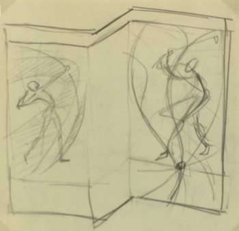 Sketches Original Art - Sports, Sach, C.1930