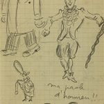 Sketches Original Art - Sketch, French Drawing, C.1950