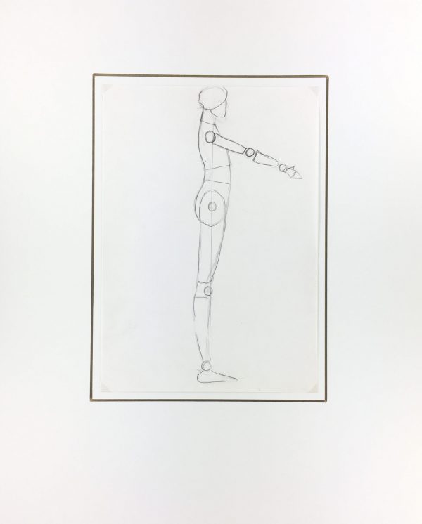 Sketches Original Art - Sketch, French Drawing, C.1980