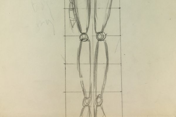 Sketches Original Art - Sketch, French Drawing, C.1980