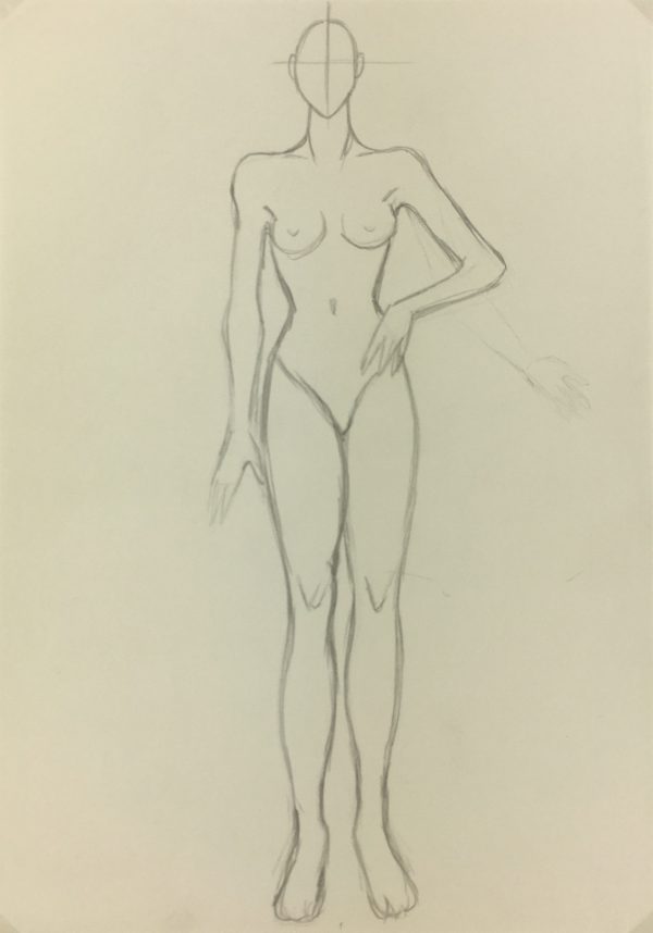 Sketches Original Art - Sketch, French Drawing, C.1980