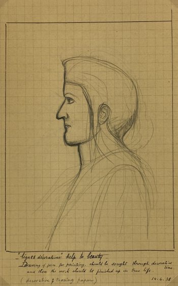 Sketches Original Art - Artist's Notes, Albert Vialé, 1938