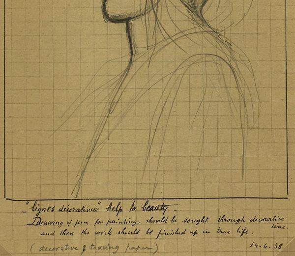 Sketches Original Art - Artist's Notes, Albert Vialé, 1938