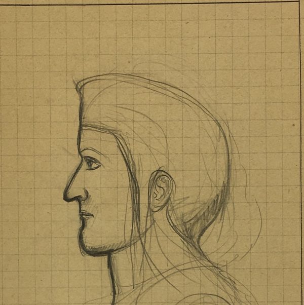 Sketches Original Art - Artist's Notes, Albert Vialé, 1938