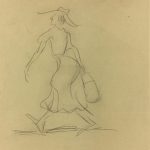 Sketches Original Art - Movement, Albert Vialé, C.1930