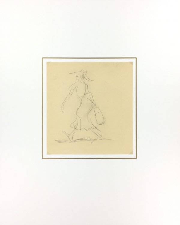 Sketches Original Art - Movement, Albert Vialé, C.1930