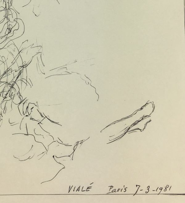 Sketches Original Art - Pen/Ink - Artist Work, Albert Vialé, 1981
