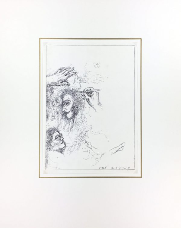 Sketches Original Art - Pen/Ink - Artist Work, Albert Vialé, 1981