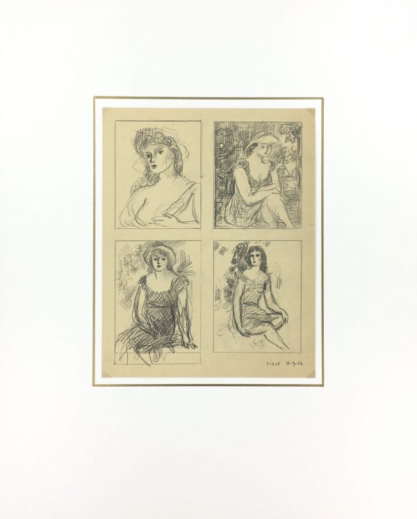 Sketches Original Art - Ideas, Albert Vialé, 1942