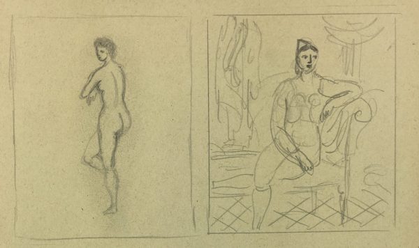 Sketches Original Art - Ideas, Albert Vialé, 1942