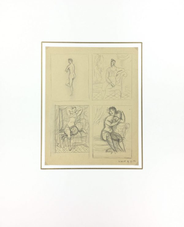 Sketches Original Art - Ideas, Albert Vialé, 1942