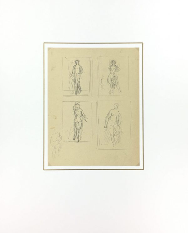 Sketches Original Art - Ideas, Albert Vialé, 1942