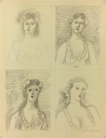 Sketches Original Art - Ideas, Albert Vialé, 1942