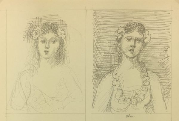 Sketches Original Art - Ideas, Albert Vialé, 1942