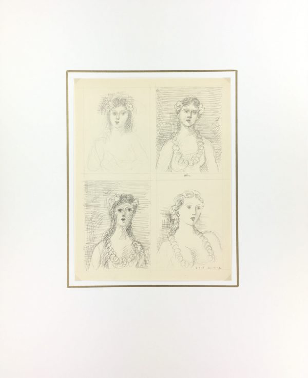 Sketches Original Art - Ideas, Albert Vialé, 1942