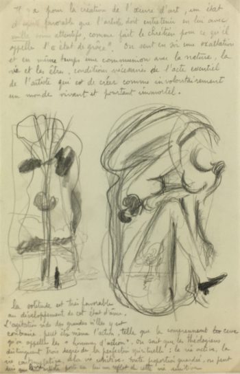Sketches Original Art - Artist Notes, Albert Vialé, C.1930