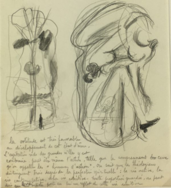 Sketches Original Art - Artist Notes, Albert Vialé, C.1930
