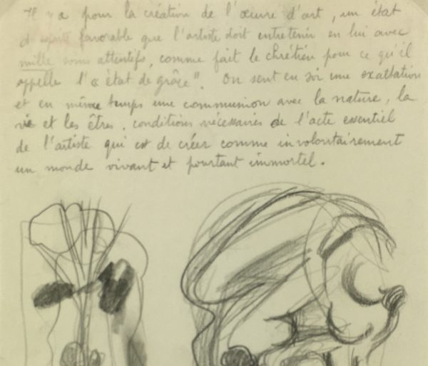 Sketches Original Art - Artist Notes, Albert Vialé, C.1930