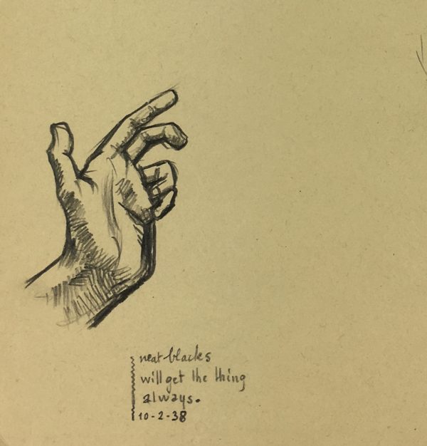 Sketches Original Art - Artist's Notes, Albert Vialé, 1938