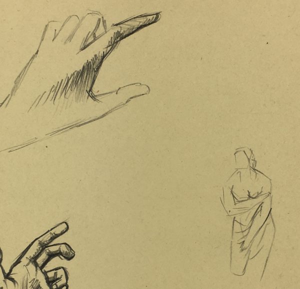 Sketches Original Art - Artist's Notes, Albert Vialé, 1938