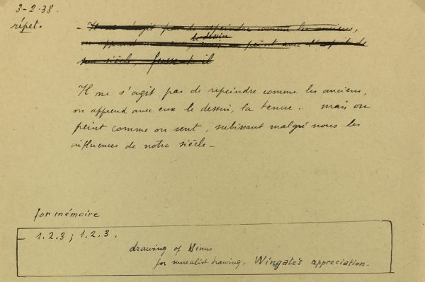 Sketches Original Art - Artist's Notes, Albert Vialé, 1938